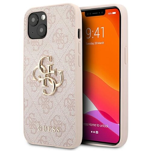 Etui GUESS 4G Big Metal Logo na Apple iPhone 13/14/15 Różowy