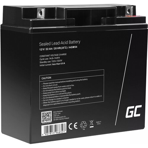 Akumulator GREENCELL AGM54 22Ah 12V