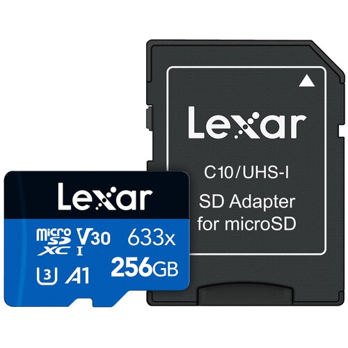 Karta pamięci LEXAR 633x microSDXC 256GB + Adapter