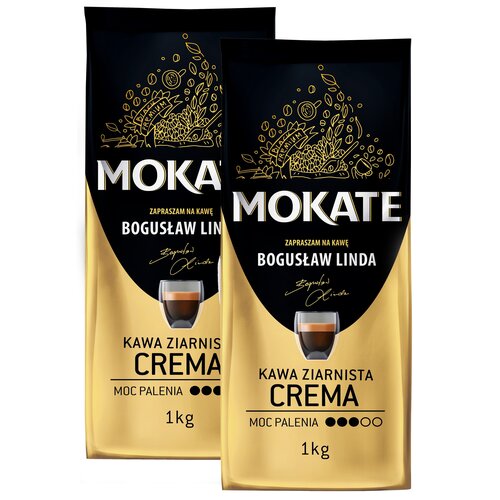 Zestaw kaw ziarnistych MOKATE Crema 2 x 1 kg