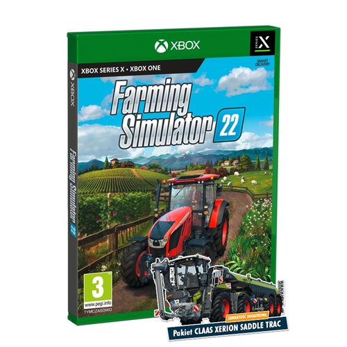 Farming Simulator 22 Gra XBOX ONE (Kompatybilna z Xbox Series X) + Ładowarka PDP Gaming Ultra Slim Charge