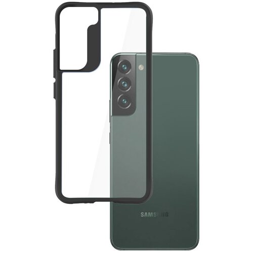 Etui 3MK Satin Armor Case+ do Samsung Galaxy S22+ Przezroczysto-czarny