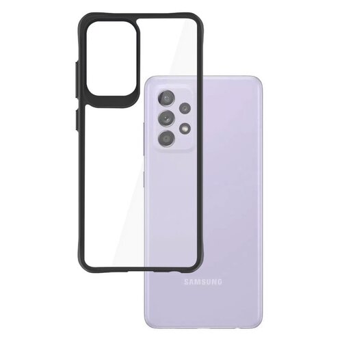 Etui 3MK Satin Armor Case+ do Samsung Galaxy A52/A52 5G/A52s 5G Przezroczysto-czarny