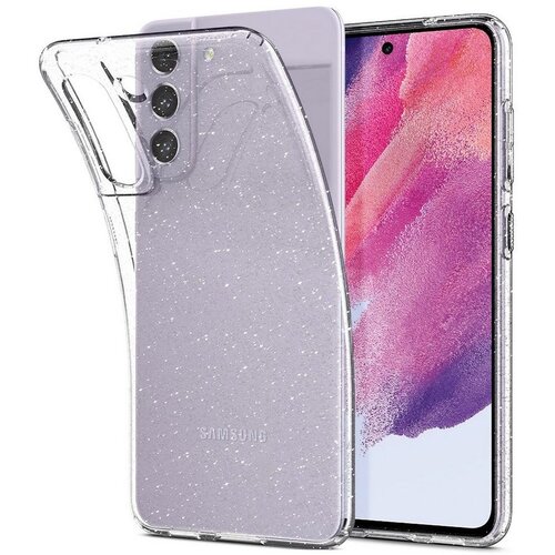 Etui SPIGEN Liquid Crystal Glitter do Samsung Galaxy S21 FE Przezroczysto-brokatowy