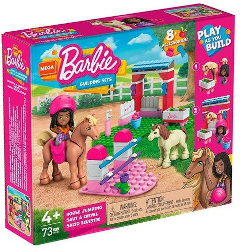 Klocki plastikowe Barbie Skoki przez przeszkody HDJ84