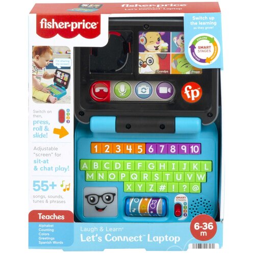 Zabawka laptop edukacyjny FISHER PRICE Ucz się i śmiej! Porozmawiajmy HHX33