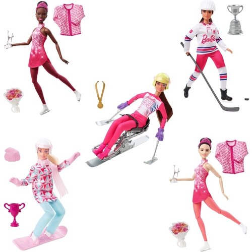 Lalka Barbie Sporty zimowe HCN30 - niskie ceny i opinie w