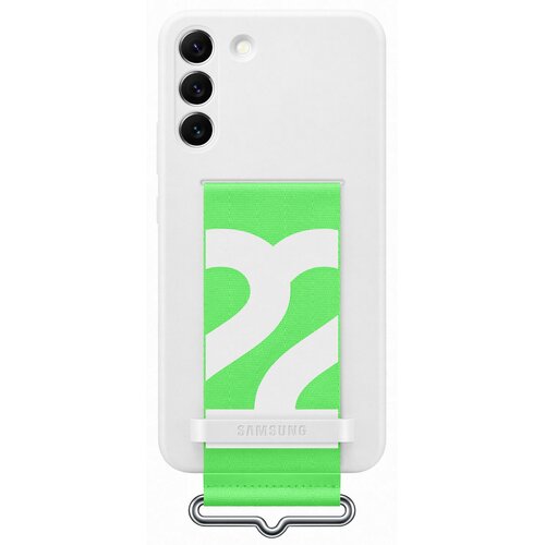 Etui SAMSUNG Silicone Cover Strap do Galaxy S22+ EF-GS906TWEGWW Biały