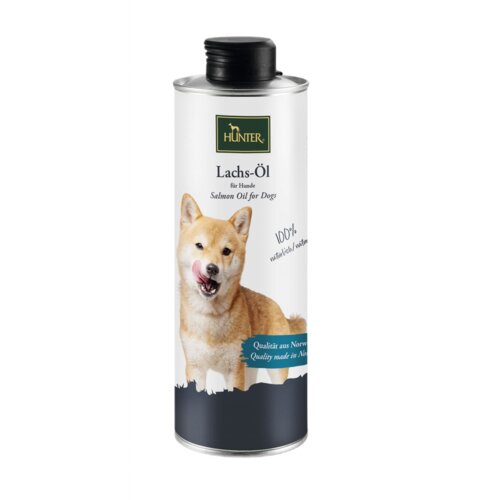 Suplement dla psa HUNTER Olej z łososia 500 ml