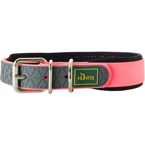 Obroża HUNTER Convenience Comfort (42 - 50 cm) Neon Różowy