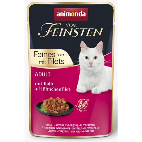 Karma dla kota ANIMONDA Vom Feinsten Cielęcina z kurczakiem 85 g