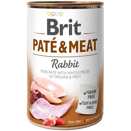 Karma dla psa BRIT Pate & Meat Królik 800 g