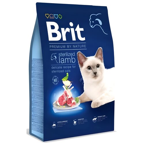 Karma dla kota BRIT Premium By Nature Sterilized Jagnięcina 1.5 kg