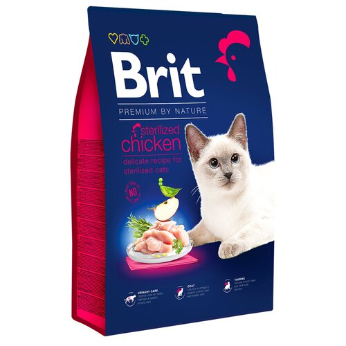 Karma dla kota BRIT Premium Sterilized Kurczak 8 kg