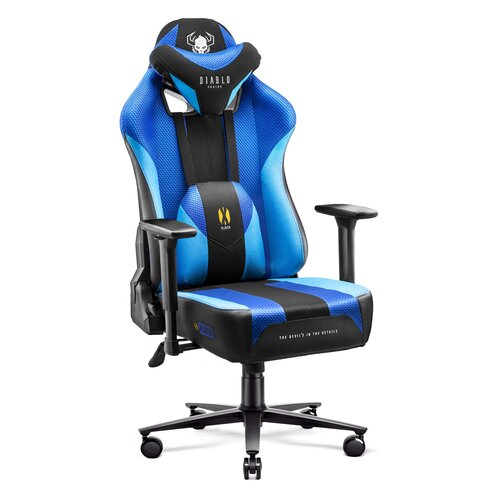 Fotel DIABLO CHAIRS X-Player 2.0 King Size Czarno-niebieski