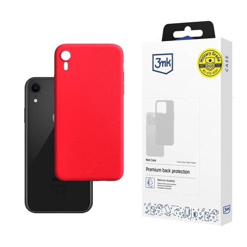 Etui 3MK Matt Case Strawberry do Apple iPhone Xr Czerwony