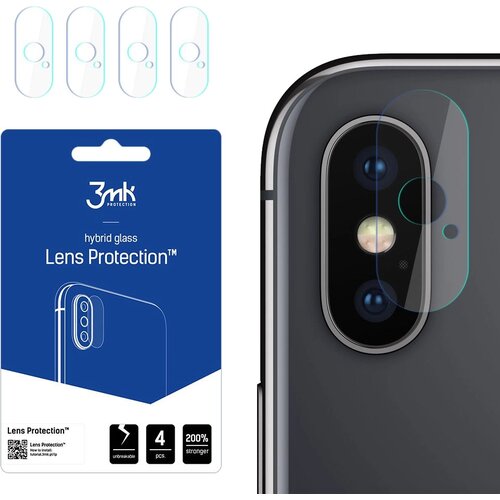 Szkło hybrydowe na obiektyw 3MK Lens Protection do Apple iPhone X