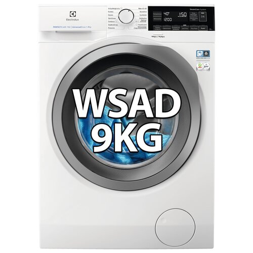 Pralka ELECTROLUX MEW7F349PXP SteamCare 700 UniversalDose 9 kg 1400 obr A  WoolmarkBlue