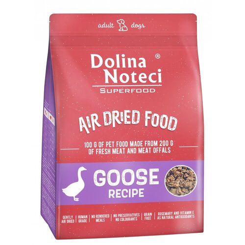 Karma dla psa suszona DOLINA NOTECI Superfood Danie z gęsi 1kg