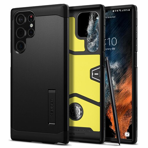 Etui SPIGEN Tough Armor do Samsung Galaxy S22 Ultra Czarny