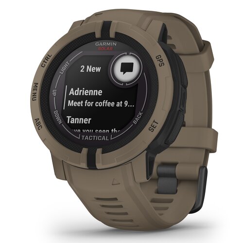 Zegarek sportowy GARMIN Instinct 2 Solar Tactical Edition Brązowy