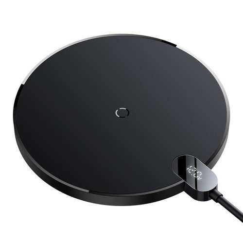 Ładowarka indukcyjna BASEUS Digital LED 15W Czarny