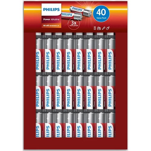 Bateria AA LR6 PHILIPS Power Alkaline (40 szt.)