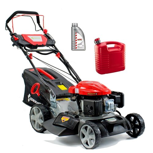Kosiarka spalinowa GREENSO GTB51-7ES Loncin LC1P70FC z napędem + Olej do kosiarki NAC SAE 30 600 ml + Kanister NEO 11-561 20 L