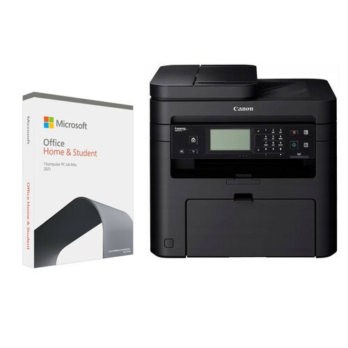 Urządzenie CANON MF237W + 2 Tonery CRG737 + Program MICROSOFT Office Home & Student 2021