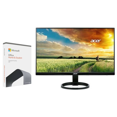 Monitor ACER R240Ysmipx 24" 1920x1080px IPS 1 ms + Program MICROSOFT Office Home & Student 2021