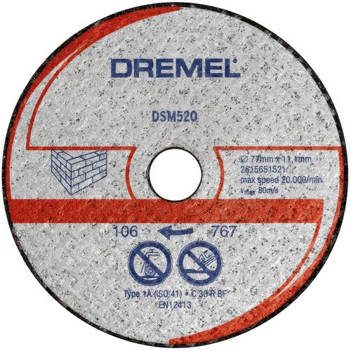 Tarcza do cięcia DREMEL DSM520 77 mm (2 szt.)