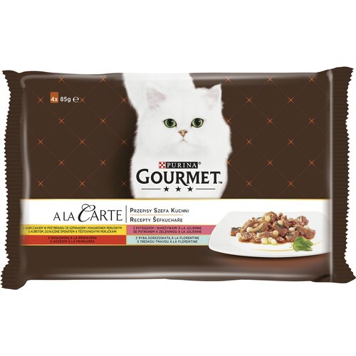 Karma dla kota GOURMET A La Carte Przepisy szefa kuchni Mix Smaków (4 x 85 g)