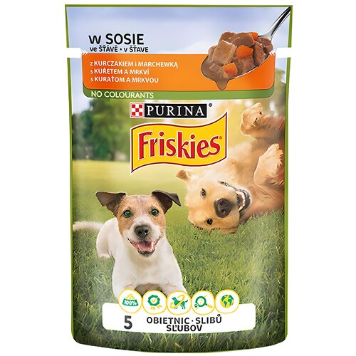 Karma dla psa FRISKIES Adult Kurczak z marchewką w sosie 100 g