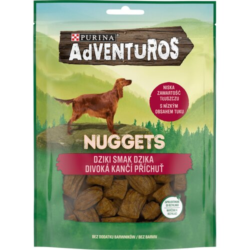 Przysmak dla psa ADVENTUROS Nuggets Dziki smak dzika 90 g