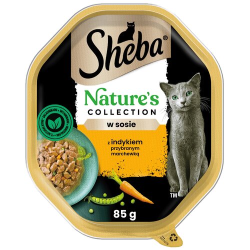 Karma dla kota SHEBA Nature's Collection Indyk z marchewką w sosie 85 g