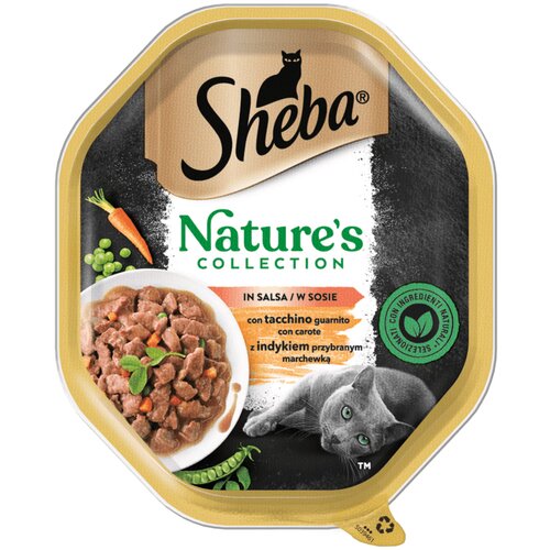 Karma dla kota SHEBA Natures Collection Indyk z marchewką w sosie 85 g