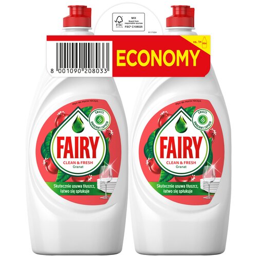 Płyn do mycia naczyń FAIRY Granat 1800 ml