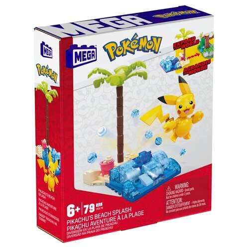 Klocki plastikowe MEGA Pokemon Plażowy Plusk Pikachu HDL76