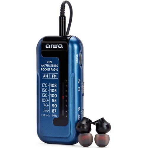 Radio AIWA R-22BL Analogowe Niebieski