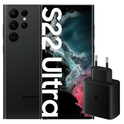 Smartfon SAMSUNG Galaxy S22 Ultra 8/128GB 5G 6.8" 120 Hz Czarny SM-S908 + Ładowarka sieciowa SAMSUNG EP-TA845XBEGWW 45W Czarny