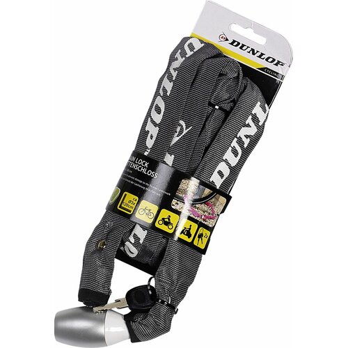Zapięcie rowerowe DUNLOP 1042879 Łańcuch Szary