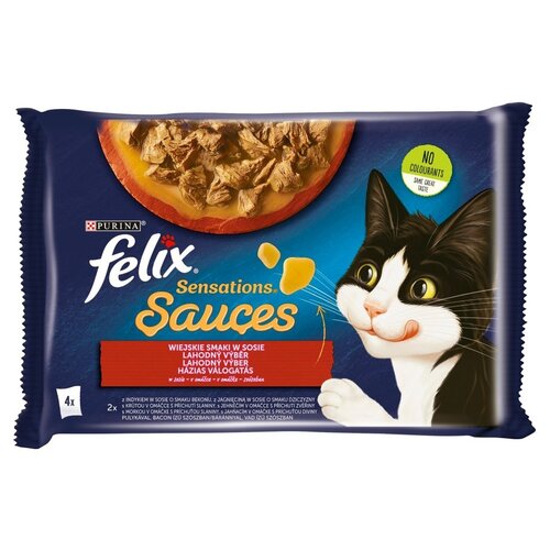 Karma dla kota FELIX Sensations Sauces Wiejskie smaki (4 x 85 g)