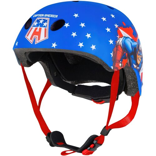 Kask rowerowy MARVEL Avengers Captain America Niebieski (rozmiar M)