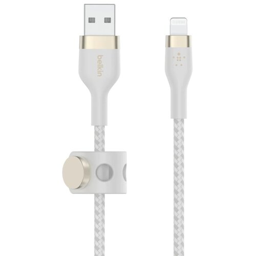 Kabel USB - Lightning BELKIN Braided Silicone 2 m Biały