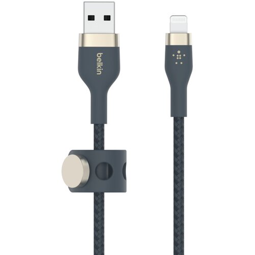 Kabel USB - Lightning BELKIN Braided Silicone 3m Niebieski