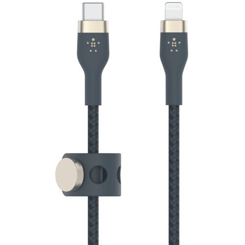 Kabel USB Typ-C - Lightning BELKIN Braided Silicone 2m Niebieski