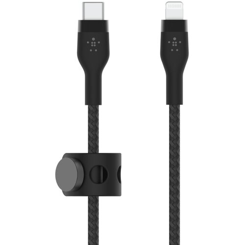 Kabel USB-C - Lightning BELKIN Braided Silicone 1m Czarny