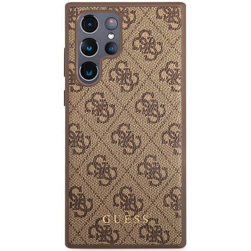 Etui GUESS 4G Hard Case do Samsung Galaxy S22 Ultra Brązowy