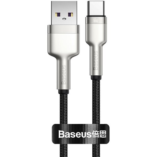 Kabel USB - USB-C BASEUS Cafule Metal 0.25 m Czarny