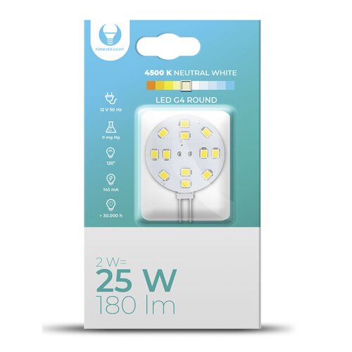 Żarówka LED FOREVER LIGHT RTV003660 2W G4